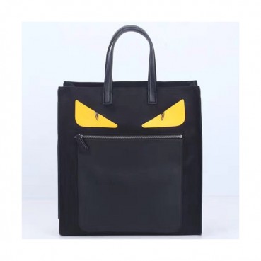 Fendi Leather&Nylon Tote Shopper Bag ,38CM - 펜디 레더&나일론 남성용 토트 쇼퍼백  FENB0058,38CM,블랙