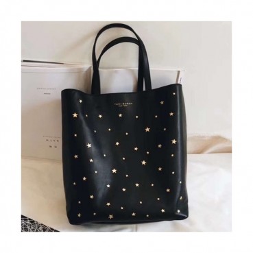 Tory Burch Star-stud Leather Small Tote Shoulder Bag,27cm 