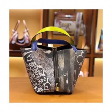 Hermes Picotin Lock Togo Leather Tote Bag,22cm - 에르메스 피코탄 락 토고 레더 여성용 토트백 HERB0504, 22cm,블랙