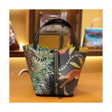 Hermes Picotin  Lock Togo Leather Tote Bag,22cm - 에르메스 피코탄 락 토고 레더 여성용 토트백 HERB0503, 22cm,블랙