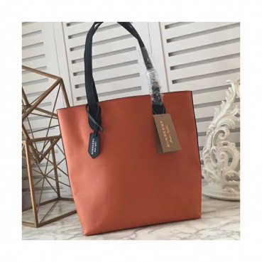 Burberry Leather Tote Shoulder Shopper Bag, 30cm -  버버리 레더 토트 숄더 쇼퍼백,BURB0040,30cm,다크오렌지