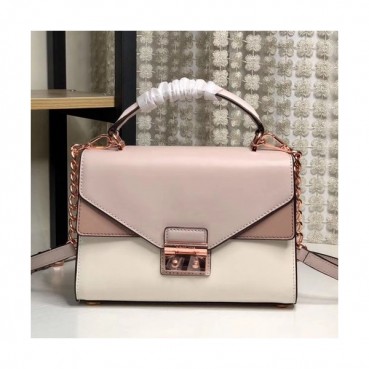 Michael Kors Sloan Leather Tote Shoulder Bag, 24CM - 마이클 코어스 슬론 레더 토트 숄더백 ,MKB0198, 24CM,핑크+베이지