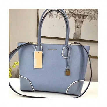 Michael Kors Leather Tote Shoulder Bag,32cm - 마이클 코어스 레더 토트 숄더백 MKB0188,32cm,스카이블루