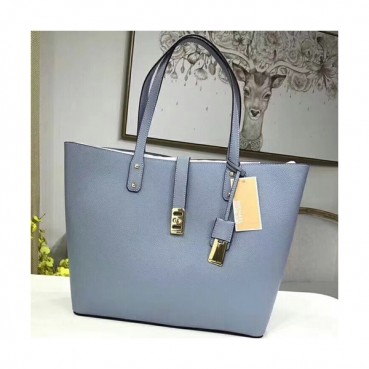 Michael Kors Leather Tote Shoulder Bag,45cm - 마이클 코어스 레더 토트 숄더백 MKB0178,45cm,스카이블루
