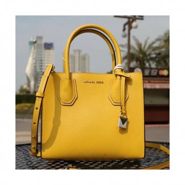 Michael Kors Leather Tote Shoulder Bag, 21/26/32CM - 마이클 코어스 레더 토트 숄더백 ,MKB0166, 21/26/32CM,옐로우