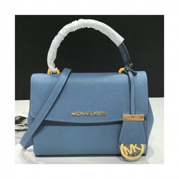 Michael Kors Leather Tote Shoulder Bag, 18/25CM - 마이클 코어스 레더 토트 숄더백 ,MKB0162, 18/25CM,블루