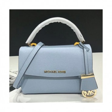 Michael Kors Leather Tote Shoulder Bag, 18/25CM - 마이클 코어스 레더 토트 숄더백 ,MKB0154, 18/25CM,스카이블루