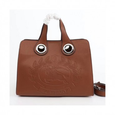 Burberry Leather Tote Shoulder Bag, 35cm -  버버리 레더 토트 숄더백,BURB0025,35cm,브라운
