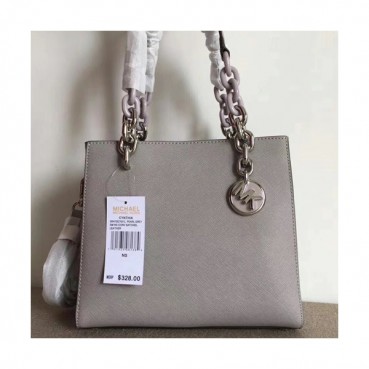 Michael Kors Leather Tote Shoulder Bag,23.5cm - 마이클 코어스 레더 토트 숄더백 MKB0120,23.5cm,그레이