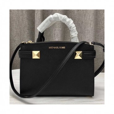Michael Kors Leather Tote Shoulder Bag,26cm - 마이클 코어스 레더 토트 숄더백 MKB0113,26cm,블랙