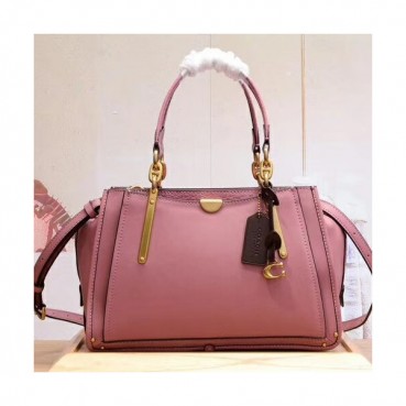 Coach Leather Dreamer Version Tote Shoulder Bag,28cm - 코치 레더 드리머 버전 토트 숄더백 COAB0049,28cm,핑크