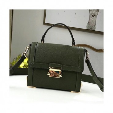 Michael Kors Leather Janey Tote Shoulder Bag, 19CM - 마이클 코어스 레더 제이니 토트 숄더백 ,MKB0085, 19CM,그린