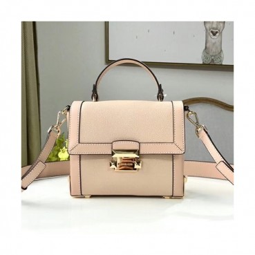 Michael Kors Leather Janey Tote Shoulder Bag, 19CM - 마이클 코어스 레더 제이니 토트 숄더백 ,MKB0084, 19CM,연핑크