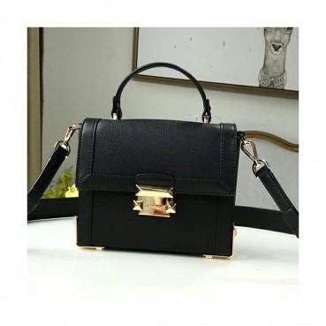 Michael Kors Leather Janey Tote Shoulder Bag, 19CM - 마이클 코어스 레더 제이니 토트 숄더백 ,MKB0083, 19CM,블랙