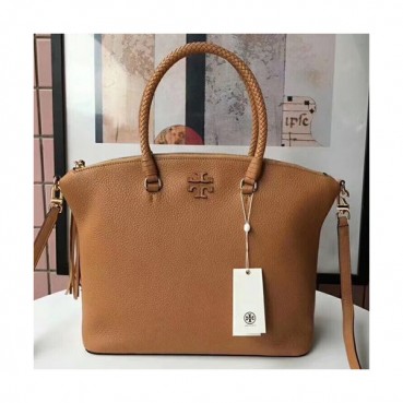 Tory Burch Leather Taylor Satchel Tote Shoulder Bag,27cm - 토리버치 레더 테일러 사첼 토트 숄더백 TBB0142,27cm,2색(브라운,블랙)