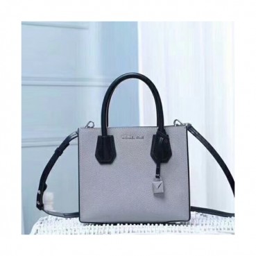 Michael Kors Leather Tote Shoulder Bag, 22CM - 마이클 코어스 레더 토트 숄더백 ,MKB0073, 22CM,그레이