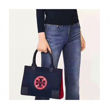 Tory Burch Nylon Tote Shopper Bag,34/43cm - 토리버치 나일론 토트 쇼퍼백 TBB0135,34/43cm,네이비