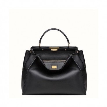 Fendi 2019 Peekaboo Tote Shoulder Bag ,33CM - 펜디 2019 피카부 토트 숄더백  FENB0036,33CM,블랙