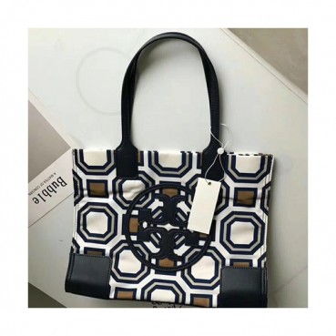 Tory Burch Ella Printed Tote Shopper Bag,34cm - 토리버치 엘라 프린트 토트 쇼퍼백 TBB0132,34m,화이트