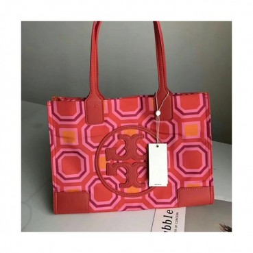Tory Burch Ella Printed Tote Shopper Bag,34cm - 토리버치 엘라 프린트 토트 쇼퍼백 TBB0131,34m,레드