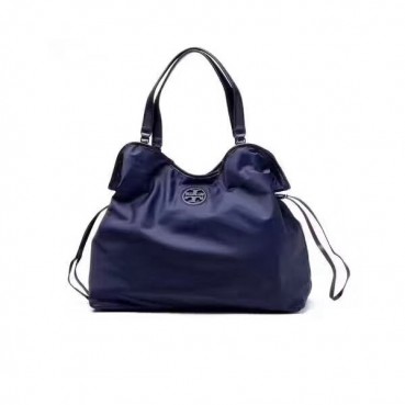 Tory Burch Scout Nylon Slouchy Satchel Tote Shopper Bag,42cm - 토리버치 스카우트 나일론 슬라우치 사첼 토트 쇼퍼백 TBB0127,42cm,네이비