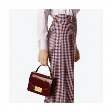 Tory Burch Leather Juliette Top-Handle Satchel Tote Shoulder Bag,20cm 