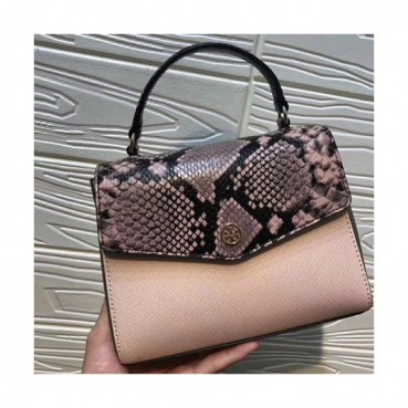 Tory Burch Leather Tote Bag,20cm - 토리버치 레더 토트백 TBB0089,20cm,2색(블루,핑크)