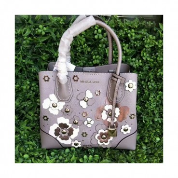 Michael Kors Leather Tote Shoulder Bag, 26CM - 마이클 코어스 레더 토트 숄더백 ,MKB0031, 26CM,그레이