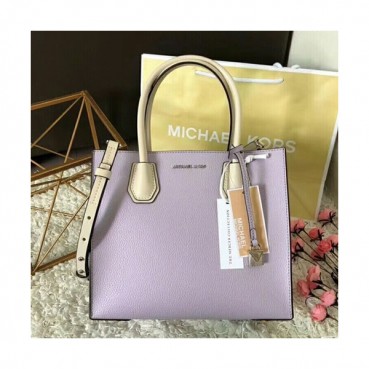Michael Kors Leather Tote Shoulder Bag, 27CM - 마이클 코어스 레더 토트 숄더백 ,MKB0014, 27CM,퍼플