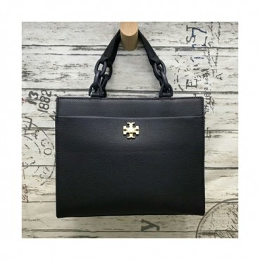 Tory Burch Kira Leather Black Tote Shoulder Bag,25.5cm - 토리버치 키라 레더 블랙 토트 숄더백 TBB0063,25.5cm