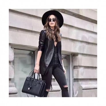 Saint Laurent De Jour Nano Black Tote Bag,22/26/32cm - 입생로랑 드쥬르 나노 블랙 토트백 SLB0275,22/26/32cm,블랙
