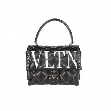 [매장판]Valentino VLTN Logo Candystud Small Tote Bag,23CM - 발렌티노 VLTN 로고 캔디 스터드 스몰 토트백,VTB0018,23CM,블랙