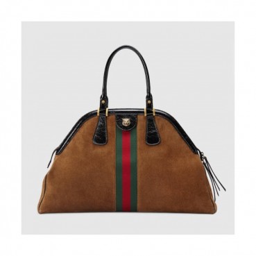 Gucci Large Re Belle Suede Top Handle Tote Bag,51CM - 구찌 라지 르벨 스웨이드 탑핸들 토트백 515937 ,GUB0171 ,51cm,브라운