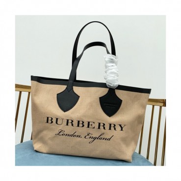 Burberry Giant Graphic Print Jute Tote Bag, 54cm -  버버리 자이언트 그래픽 프린트 주트 토트백,BURB0021,54cm,베이지
