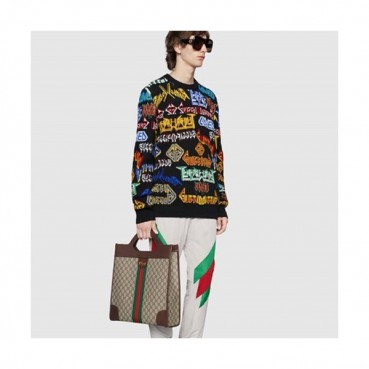 Gucci Ophidia Medium Top Handle Tote Bag ,37CM - 구찌 오피디아 미듐 남여공용  탑 핸들 토트백 ,547941 ,GUB0161 ,37CM,브라운