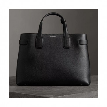 Burberry Medium Leather Vintage Tote Shoulder Bag, 34cm - 버버리 미니 레더 빈티지 토트 숄더백,BURB0018,34cm,블랙