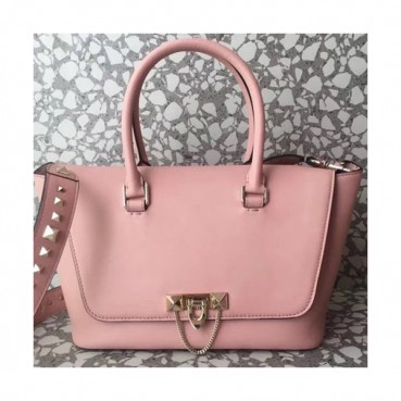 Valentino Garavani Demilune Leather Tote Shoulder Bag,26CM - 발렌티노 가바라니 데미루나 레더 토트 숄더백,VTB0014,26CM,핑크