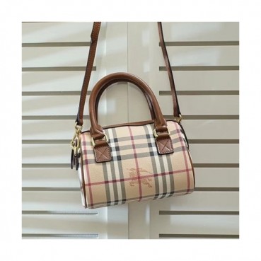 Burberry Baby Check Tote Shoulder Bag, 20cm - 버버리 베이비 체크 토트 숄더백,BURB0003,20cm,브라운