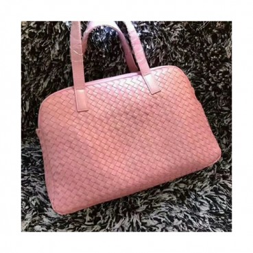 Bottega Veneta Leather Pink Women Tote Bag,38cm - 보테가 베네타 레더 핑크 여성용 토트백 BVB0121,38cm