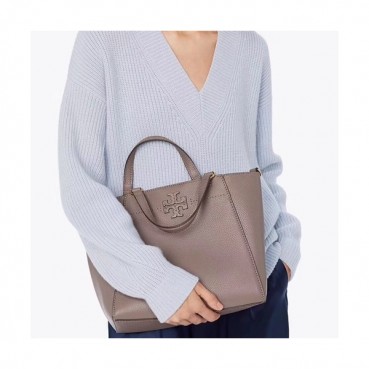 Tory Burch Leather Gray Mcgraw Carryall Tote Shoulder Bag,28cm - 토리버치 레더 그레이 맥그로우 캐리올 토트 숄더백 TBB0011,28cm