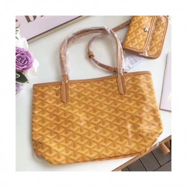 Goyard Leather Yellow Tote Shopper Bag,30CM - 고야드 레더 옐로우 토트 쇼퍼백,GYB0050,30CM
