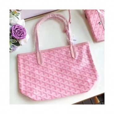Goyard Leather Pink Tote Shopper Bag,30CM - 고야드 레더 핑크 토트 쇼퍼백,GYB0044,30CM