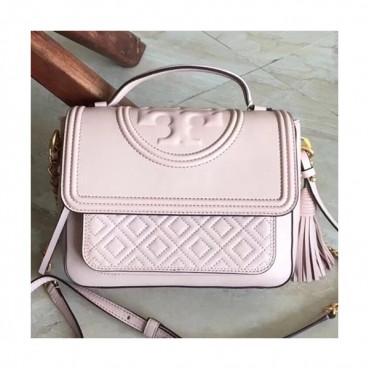 Tory Burch Leather Tassel Pink Chain Tote Shoulder Bag,22cm - 토리버치 레더 태슬 핑크 체인 토트 숄더백 TBB0009,22cm