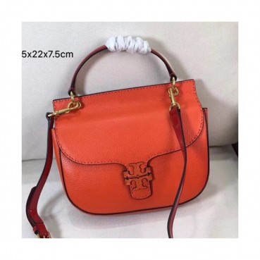 Tory Burch Leather Orange Tote Shoulder Bag,22cm - 토리버치 레더 오렌지 토트 숄더백 TBB0007,22cm