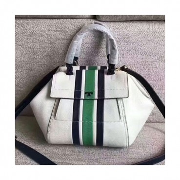 Tory Burch Leather White Tote Shoulder Bag,20cm - 토리버치 레더 화이트 토트 숄더백 TBB0001,20cm