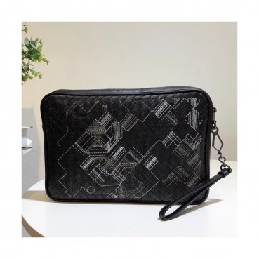 Bottega Veneta Itrecciato Leather Black Hand Bag,30/35cm - 보테가 베네타 인터레치아토 레더 블랙 남성용 핸드백 98004,BVB0102,30/35cm