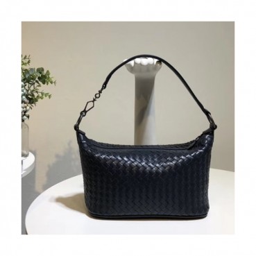 Bottega Veneta Leather Navy Tote Shoulder Bag,27cm - 보테가 베네타 레더 네이비 토트 숄더백 9843