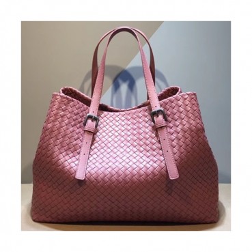 Bottega Veneta Leather Pink Women Tote Bag,39cm - 보테가 베네타 레더 핑크 여성용 토트백 1026