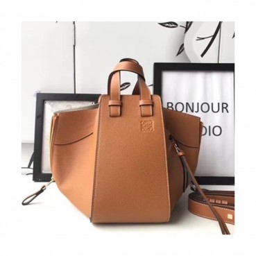 Loewe Hammock Tote Bag, 29/32CM - 로에베 해먹 토트백 ,LOE0076, 29/32CM,브라운