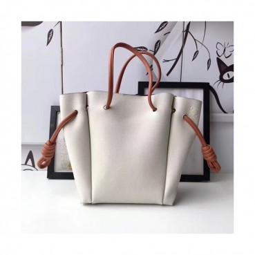 Loewe Flamenco Knot Small Tote Bag, 24CM - 로에베 플라멩고 노트 스몰 토트백 ,LOE0029, 24CM, 화이트